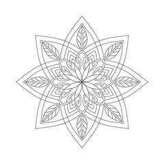 Mandala meditation coloring relaxing arts