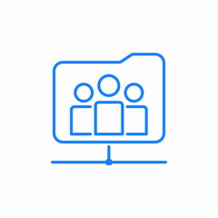 group network icon sign vector