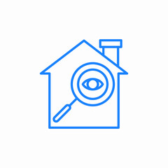inspect house icon sign vector