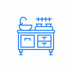 kitchen sink icon sign vector