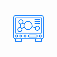laboratory analysis machine icon sign vector