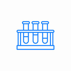 laboratory test tubes icon sign vector