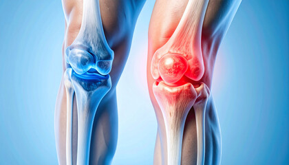 Knee Joint Anatomy: Pain, Inflammation, and Healthy Comparison