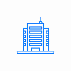 modern city architecture icon sign vector