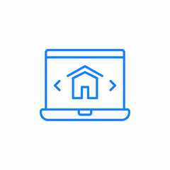 online rental icon sign vector