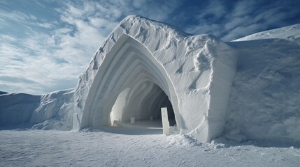 Majestic ice archway