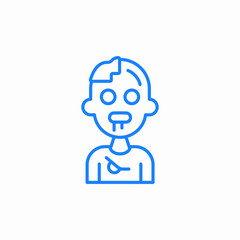 spooky monster icon sign vector