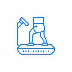 stair climber icon sign vector