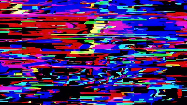 Invoke retro chaos gritty K glitch overlay analog static random colour blocks broken scan lines giving editors authentic VHS deterioration music videos horror teasers nostalgic throwback