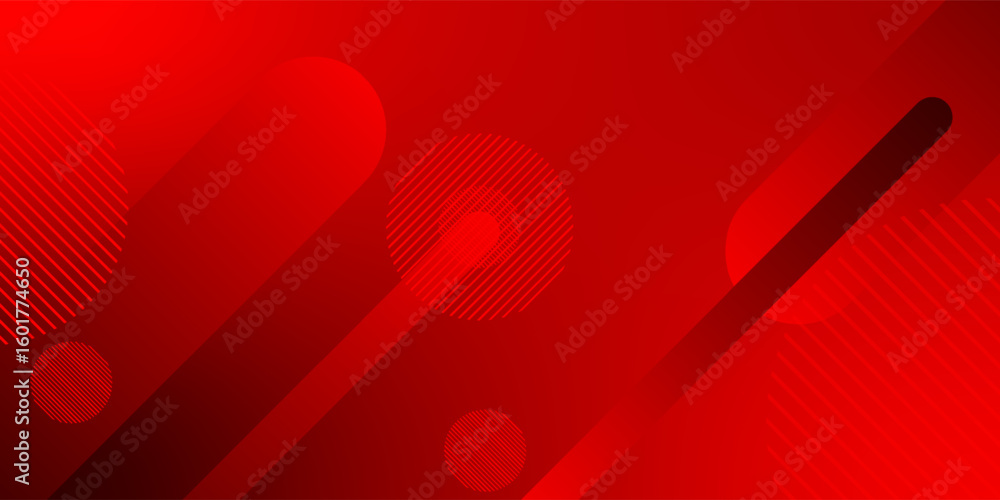 Poster light red vector template with repeated sticks, circles. modern geometrical abstract illustration wi