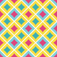 19_Bold Layered Diamond Grid Pattern