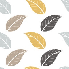 Stylized Leaf Seamless Pattern-6_No AI
