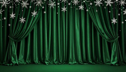 Emerald Christmas backdrop