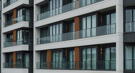 Fototapeta premium The top of the house or apartment building with nice window.