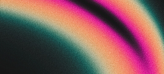 Fototapeta na wymiar Retro poster background, music party banner cd vinyl record cover design teal orange pink red grainy texture abstract dynamic summer backdrop