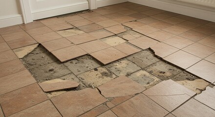 Damaged floor tiles repair and replacement services for home renovation and improvement projects needed now