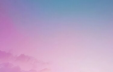 Fototapeta premium A serene gradient sky transitioning from soft pink to tranquil blue, evoking a peaceful and calm atmosphere perfect for relaxation and daydreaming.