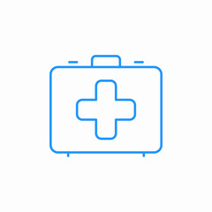 first aid kit icon sign vector