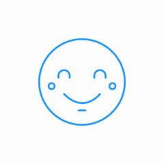 happy face icon sign vector