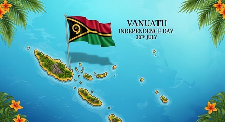 Vanuatu Independence Day: A Vibrant Island Nation Celebrates 30th July with its Flag Flying High