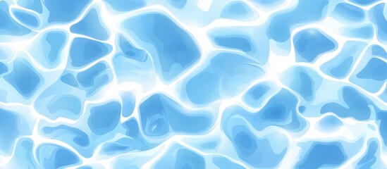 Fototapeta premium A vibrant close-up image of shimmering blue water, showcasing the calming patterns and reflections that evoke a tranquil and refreshing mood.