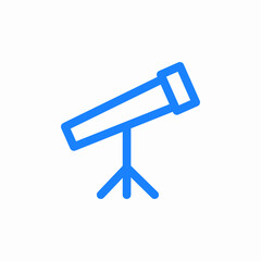 optical telescope icon sign vector