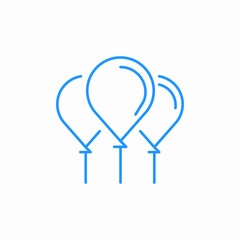 party baloons icon sign vector