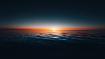 Obraz premium Sunset over calm water
