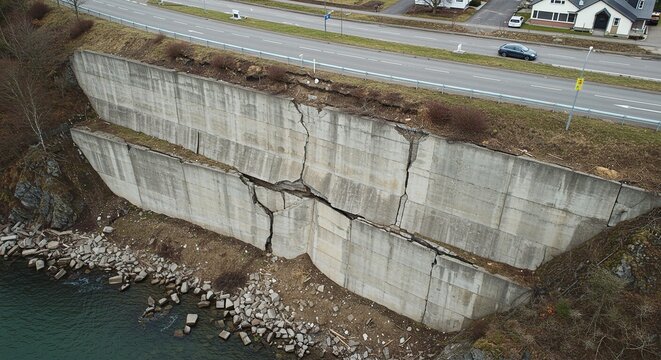 Concrete retaining wall failure inspection and repair services near me for structural integrity assessment