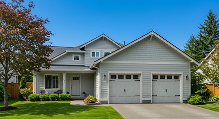 Street of suburban residences