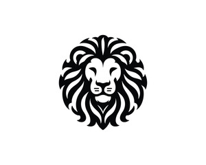 Obraz premium Majestic Lion Head Vector Illustration for Branding