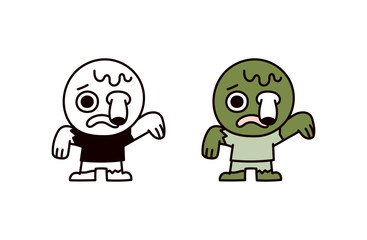 ゾンビのイラスト