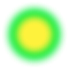 Blurred green and yellow gradient circle
