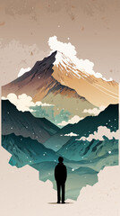 silhouette of a man