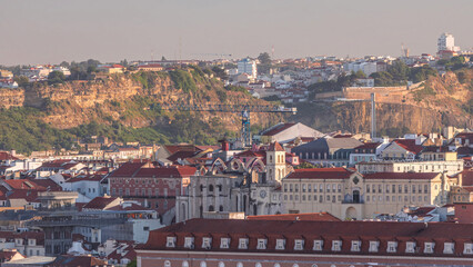 Baixa District With Santa Justa