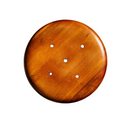 round wooden surface isolated