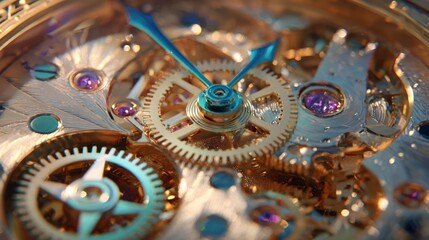 Detailed watch mechanism