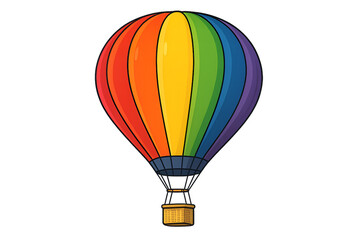 Obraz premium hot air balloon isolated