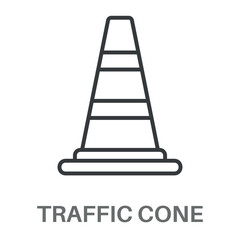 Simple Traffic Cone Design Icon, Simple Style Design Inspiration For Any Logos Interface And Purpose