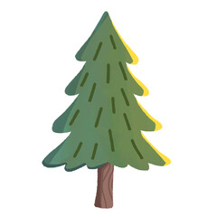 christmas tree vector illustration
