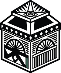 Kwanzaa unity celebration craft box design
