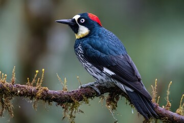 Obraz premium Costa Rica s Acorn Woodpecker