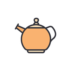 Minimalist Illustration Of A Tea Kettle For Beverage Preparation
