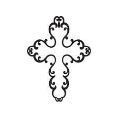 Catholic cross embroidery