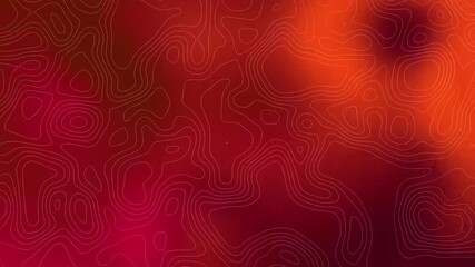 Abstract red topographic lines resembling a map. Suitable for designs related to geography, cartography, travel, and technology. Trekking, travel, map backgrounds. - Powered by Adobe