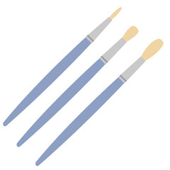 絵の具用の筆3本セット｜図工・美術素材