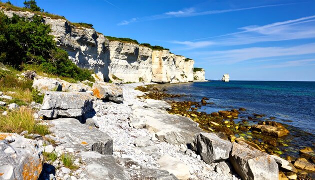 Coastal cliffs meet the sea (2)