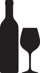 Abstract geometric bottle shape with vibrant color accents