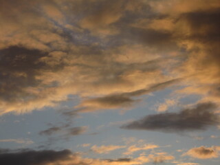 dramatic sky at sunset