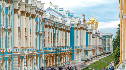The Catherine Palace timelapse is a Rococo palace located in the town of Tsarskoye Selo Pushkin